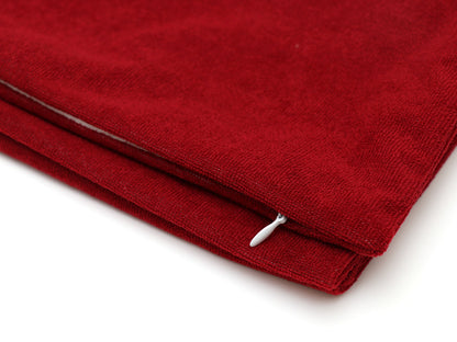 Waterproof Terry Cotton Pillow Protector, Maroon Set of 2