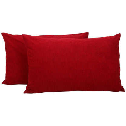 Waterproof Terry Cotton Pillow Protector, Maroon Set of 2