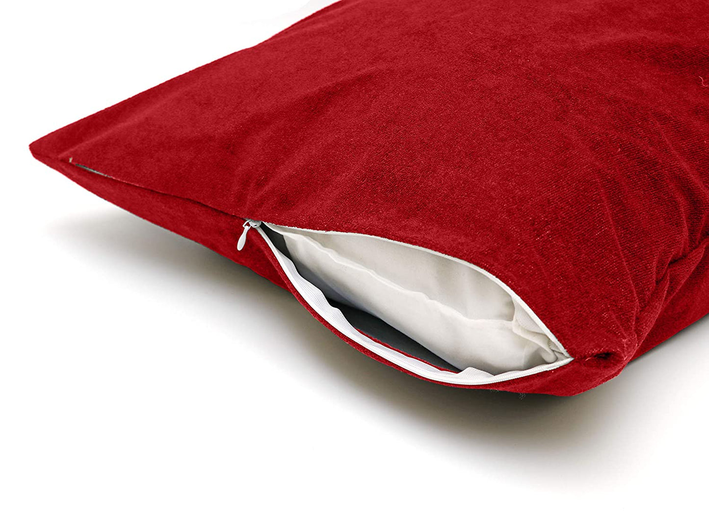 Waterproof Terry Cotton Pillow Protector, Maroon Set of 2