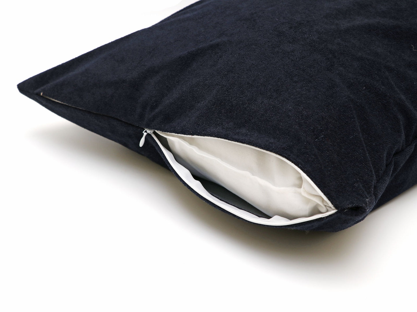 Waterproof Terry Cotton Pillow Protector, Navy Set of 2