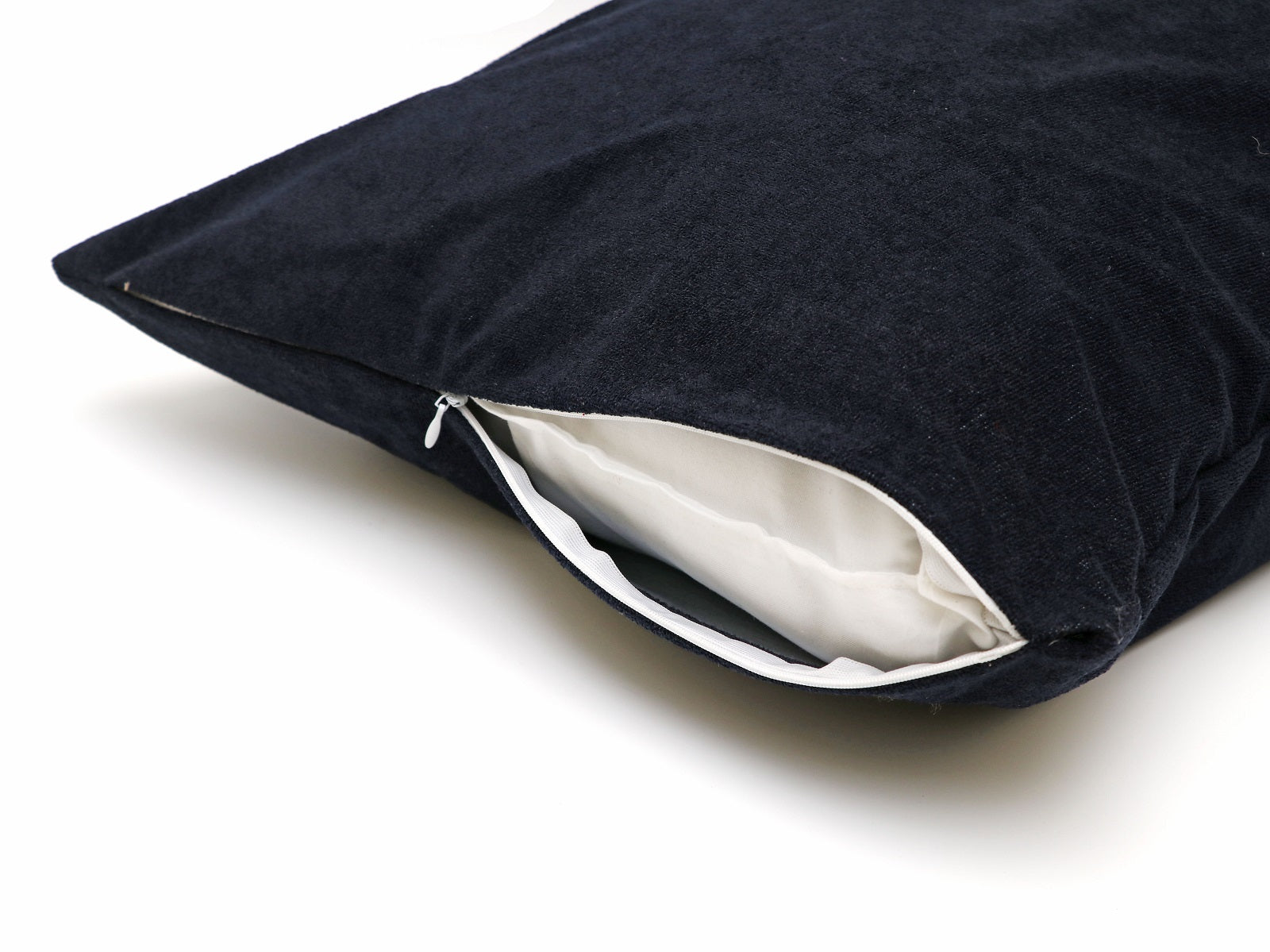 Waterproof Terry Cotton Pillow Protector, Navy Set of 2